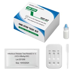 Kit <span class=keywords><strong>de</strong></span> Pruebas Rápidas Familiares KUER para HBsAg/HCV/HIV - Ayudas para Exámenes Clínicos Clase III - Product Image 2