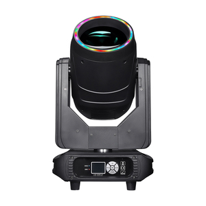 MOKE Beam <span class=keywords><strong>295</strong></span> Moving Head Bühnenlicht mit LED-Ring DMX512-Steuerung Bühnenbeleuchtung für Events, Disco, Club, DJ-Bühnenbeleuchtung - Product Image 1
