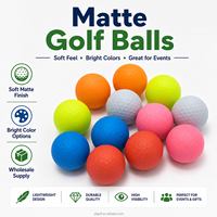 Balles de golf XJT finition mate, vente en gros, haute visibilité, balles d'entraînement colorées, logo personnalisé, prix d'usine, approvisionnement en vrac