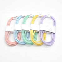 Cable de Carga Rápida USB-C a USB-C Trenzado de 1m, Cable de Carga PD de 60W para iPhone Serie 15/16/17, Cable de Sincronización de Datos y Carga