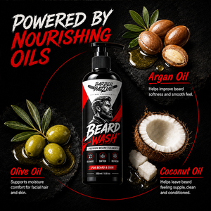 <span class=keywords><strong>Kit</strong></span> de toilettage pour <span class=keywords><strong>barbe</strong></span> BARBERBATTLE, 20+ ans d'expérience, enrichi en vitamines, huile de coco et d'olive, réduit les nœuds, shampoing 2-en-1 pour <span class=keywords><strong>barbe</strong></span> et visage pour hommes - Product Image 4