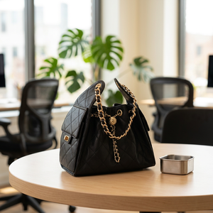 <span class=keywords><strong>Sac</strong></span> à bandoulière de <span class=keywords><strong>luxe</strong></span> pour femme à motif diamant, avec fermeture à chaîne, <span class=keywords><strong>sac</strong></span> à <span class=keywords><strong>main</strong></span> porté épaule ou croisé - Product Image 2