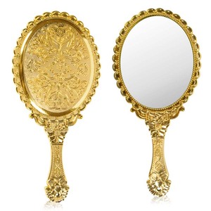 rétro de haute qualité avec logo personnalisé miroir de maquillage à main de voyage de luxe pour femmes filles cadeau - Product Image 1