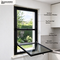 Grille de fenêtre verticale moderne Buildgres Premium avec fonction insonorisante pour villas et maisons en climat tropical