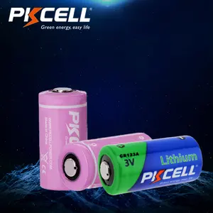 PKCELL 3V не перезаряжаемая 1500mAh CR17345 CR123A литиевая батарея 3V CR123A для цифровой камеры