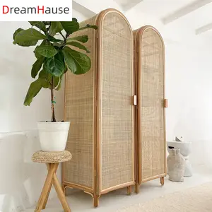 <span class=keywords><strong>Armoire</strong></span> de rangement en <span class=keywords><strong>rotin</strong></span> de style nordique français personnalisée Dreamhause pour chambre à coucher, salon, petit appartement - Product Image 1