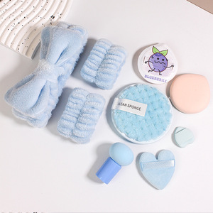 Set <span class=keywords><strong>de</strong></span> 9 Piezas para Spa: Pulsera, Diadema, Paño Desmaquillante, Esponja <span class=keywords><strong>de</strong></span> Maquillaje, Regalo para Niñas, Set <span class=keywords><strong>de</strong></span> Cuidado <span class=keywords><strong>de</strong></span> Belleza <span class=keywords><strong>de</strong></span> Microfibra Rosa, Venta al Por Mayor - Product Image 6