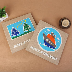 Vente en gros de tissu de 18 pouces auto-adhésif pour le bricolage, album <span class=keywords><strong>photo</strong></span> de <span class=keywords><strong>couple</strong></span> en flanelle de dessin animé, <span class=keywords><strong>livre</strong></span> souvenir créatif - Product Image 2