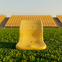 Sièges de stade en HDPE durables, confortables, écologiques et stabilisés aux UV, avec dossier haut, pour les terrains de sport intérieurs/extérieurs