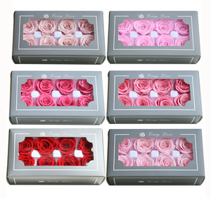 Every Love-ramo de flores de 4-5 cm, color morado y negro para siempre, Rosa encantada real/cabeza para caja de flores - Product Image 1