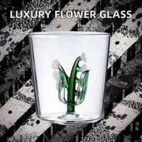 NEWELL Eco-vriendelijke Aanpasbare Licht Luxe Creatief Nieuw Ontwerp Plant Bloem Glas Driedimensionaal Lelie Vallei Zonnebloem