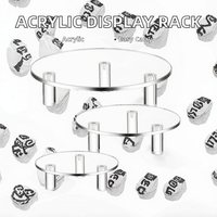 Présentoirs modernes en acrylique transparent écologique, supports pour parfums, bijoux, montres, desserts, présentoirs personnalisés pour perruques