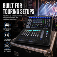 Console de mixage professionnelle TQ18 à 18 canaux, mixeur numérique avec réglage à distance sans fil WIFI, écran tactile HD, mixeur audio USB