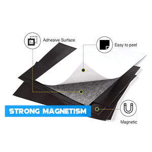 Chất lượng cao giá thấp đẳng hướng hoặc anisotropy mềm A4 kích thước cao su nam châm tấm từ tính với màu trắng tự dính băng ủng hộ - Product Image 6