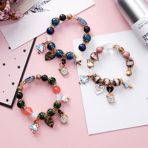 Pulseras de Cuentas Bohemias de Verano para Niñas, Pulsera de Cuentas Creativa con Letras de Corazón, Pulsera de Cuentas de Vidrio Coloridas Hechas a Mano - Product Image 2