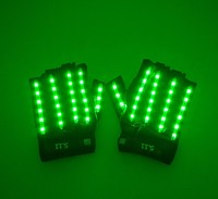 Guantes Luminosos LED RGB con Control Remoto para Mujer, sin Dedos, para Discoteca, DJ, Actuaciones en Escenario, Carnaval, Cosplay, Disfraces de Fiesta