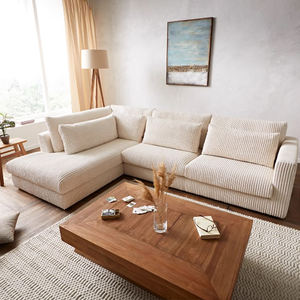 Lujo moderno grande esponjoso gris tela PANA familia sala de estar muebles Modular combinación sofá - Product Image 4