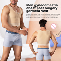 Gaine de compression post-opératoire pour homme, stade 2, pour gynécomastie et liposuccion, type Faja Cinturillas, débardeur gainant