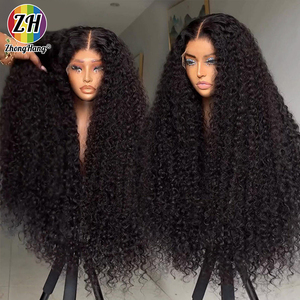 Pelucas de Cabello Humano Virgen Rizado Pixie Birmano al por Mayor, con Cutícula Alineada, Sin Pegamento, con Frente de Encaje, 100% Cabello Humano Natural - Product Image 1