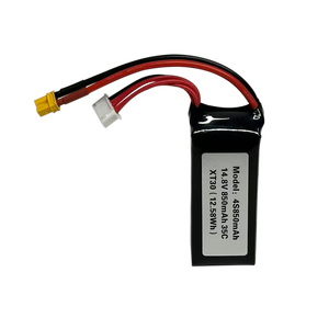 FPV Lipo Drone pin 4S 14.8V 850mAh 35C 70C LiPo pin cho <span class=keywords><strong>RC</strong></span> bóng đá bay không người lái với XT60 kết nối - Product Image 4
