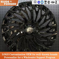 Jantes forgées noires GUDE 20 21 22 23 24 pouces, jantes en alliage multi-rayons personnalisées pour Cadillac Gmc Yukon Chevy Suburban