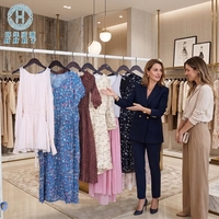 Vestidos de Seda de Verano Usados al por Mayor, Vestidos de Mujer de Alta Calidad, Lote de Satén Suave Charmeuse en Tallas Mixtas para Exportación