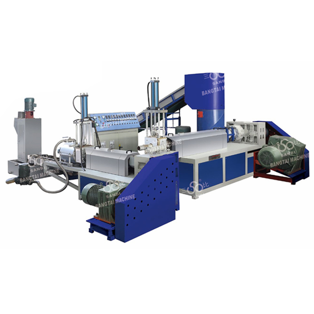 SANBI SJ-120/140 Direct Underwater Plastic Pelleting Extrusion Line PE PP Plastic Recycling Granulator Machine