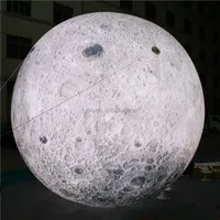 Led gonflable géante lune sur l'eau pour décoration extérieure