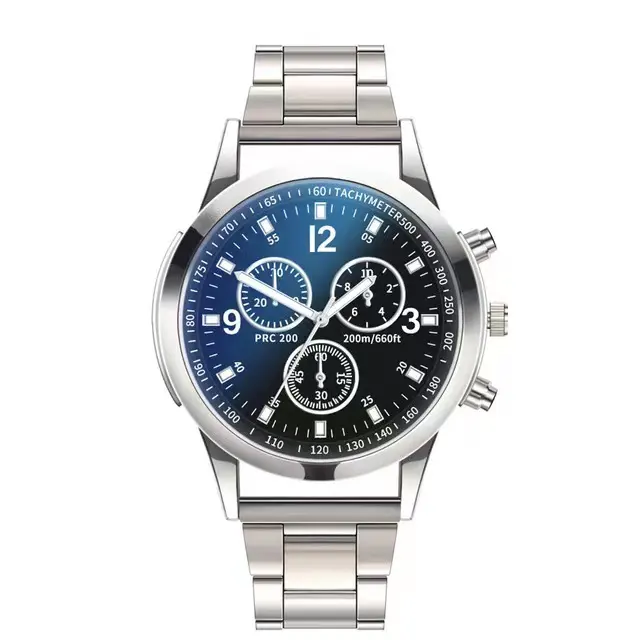 Men's watch Simple fashion casual sports business multi-function student quartz steel band watch