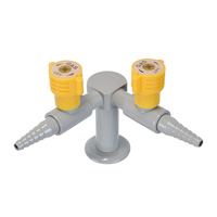 Robinet/robinet de gaz de laboratoire en métal à double sortie pour hôpitaux et écoles Accessoire de mobilier de laboratoire