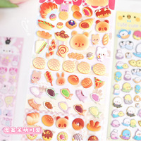 DIY Bastel-Aufkleber 3D Niedliche Kinder-Puffy-Sticker für Bonus-Blasen-Schaumstoffaufkleber Scrapbooking Planer Journal Deko Kawaii