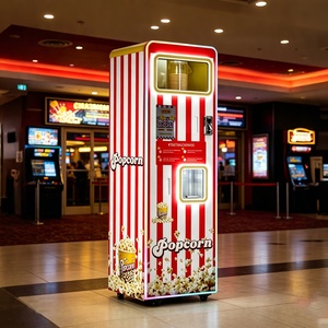 Automatic Commercial <b>Popcorn</b> Vending <b>Machine</b> LCD Display Touch Screen Coin/Cashless Payment Powder-Coated Steel Construction Cor - Product Image 4