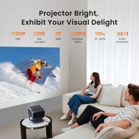 2024 JMGO N1 PRO Smart Portable Android 11.0 Projecteur Wifi-6 BT 5.0 HDR10 Correction automatique 1080P 4K Support Laser DLP Projecteur