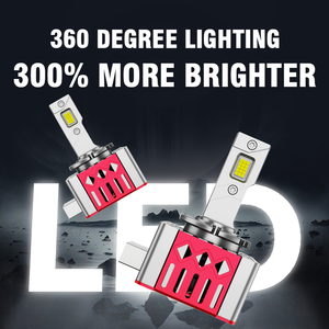 SAIMAN Bombillas LED para Faros Delanteros Serie <span class=keywords><strong>D</strong></span> Súper Brillantes de 110W 11000LM D1S-D5S 6000K con Ventilador de Refrigeración de Aluminio de Aviación, Plug-and-Play, 24 Meses de Garantía - Product Image 4