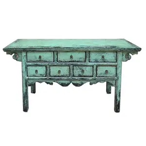 Китайский античный стиль, ящики из переработанного дерева, деревенский лакированный боковой столик