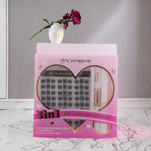 Extensions de cils individuelles en cluster faites à la main 0,07 mm C/D pour boucles, 10 mm-12 mm, <span class=keywords><strong>kit</strong></span> d'extension de cils DIY, faux cils CC - Product Image 3