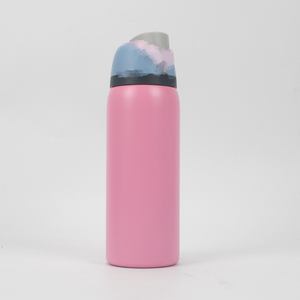 Doppelwandige Isolierte Sport-Trinkflasche mit Gleichem Logo oder Eigenem Logo, 16oz 20oz 24oz 32oz Edelstahl-Wasserflasche mit Deckel und Strohhalm - Product Image 5