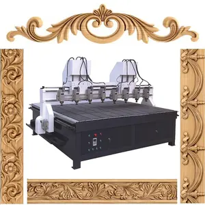 APEX Wood Working Machinery Multi-head Engraving Machine - 6 Spindles And 6 Rotating Axes Engraving Machine
