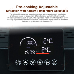<span class=keywords><strong>Cafetera</strong></span> Espresso Comercial Semiautomática <span class=keywords><strong>Italiana</strong></span> con Bomba Rotativa de <span class=keywords><strong>9</strong></span> Bares y Doble Caldera de 1L+4L con Control de Temperatura PTC - Product Image 3