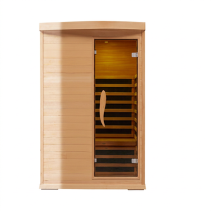 Cabine de sauna infrarouge électrique moderne en bois pour une personne, utilisation intérieure dans une villa, un hôtel, un appartement - Product Image 1