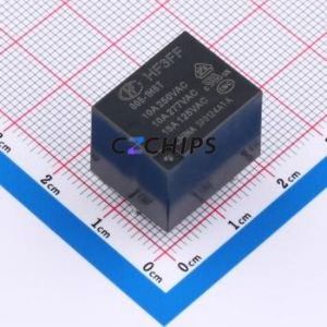 HF3FF/005-1HST Power Relay Through hole,15.2x19mm Relay <b>5V</b> 1 Normally Open: 1A (SPST-Normally Open)::: 4 10A-28VDC/10A-277VAC - Product Image 1