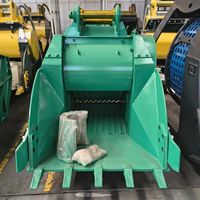 Bucket Penghancur Batu MONDE Heavy Duty Excavator, Bucket Jaw Crusher, Bucket Penghancur Beton untuk Pekerjaan Pemecah Batu