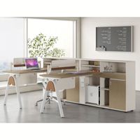 Bureau convertible extensible en bois massif suspendu en forme de L, ergonomique et moderne, avec tiroir à dossiers pour bureau à domicile
