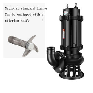 مضخة مياه الصرف الصحي الغاطسة من الفولاذ المقاوم للصدأ بقوة 10 أحصنة، مضخة حوض المياه المتسخة الكيميائية Ss304، مضخة تصريف مياه الصرف الصحي الجوفية - Product Image 2