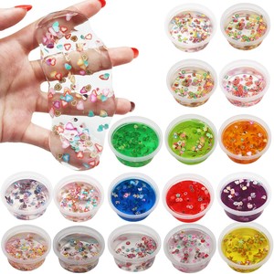 Nouveaux produits tendances drôles fous clair fruits gelée mastic Slime jouet boue de cristal transparente - Product Image 6