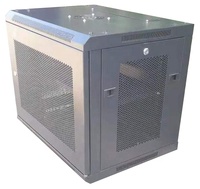 Armoire réseau murale extérieure de 19 pouces Capacité 6U 9U Porte perforée maillée Support de serveur CCTV 15U 18U Produits en stock