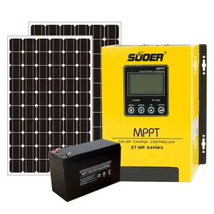 Suoer ST-MP60 20A 40A 60A 80A 100A 12v 24v 48v MPPT/PWM contrôleur de charge solaire intelligent MPPT contrôleur de chargeur solaire