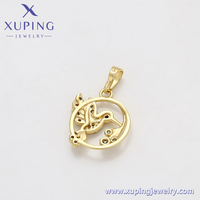X000870586 Xuping Bijoux Animaux à la mode 14K Or Couleur Pendentif Mignon Oiseau Bijoux En Gros Cuivre Pendentif