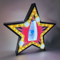 JOYISH Présentoir de bouteilles à led Vip en forme d'étoile Présentateur de bouteilles Champagne Boissons Bière Vin Glorifier Support de bouteille pour boîte de nuit