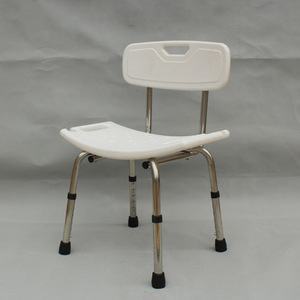 Chaise de douche Chuangyu en acier inoxydable avec dossier, équipement de sécurité pour salle de bain pour personnes âgées et femmes enceintes - Product Image 1